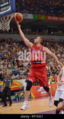 José Juan Barea - Basketball-Team Von Puerto Rico. FIBA OQT Tournament, Belgrad 2016 Stockfoto