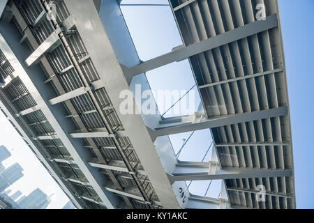 Tokio Fluss, Tsukiji-Ohashi Brücke, Sumida River, Tokio, Tokyo, Japan Stockfoto