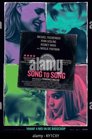 Erscheinungsdatum: März 17, 2017 TITEL: Song zu Song STUDIO: breiten, grünen Bilder Regie: Terrence Malick PLOT: Zwei sich schneidende Liebe Dreiecke. Obsession und Verrat gegen die Musik Szene in Austin, Texas. In den Hauptrollen: Poster Art (Credit Bild: © breiten, grünen Bilder/Unterhaltung Bilder) Stockfoto