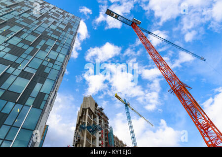 Baustelle eines neuen Entwicklung um North Greenwich in London Stockfoto