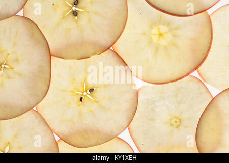 Jonagold Apfel in Scheiben geschnitten Stockfoto