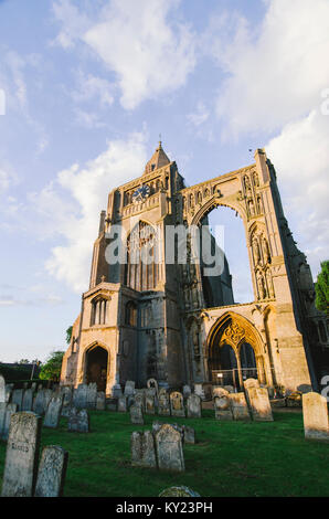 Crowland Ruinen der Abtei in Crownland, Lincolnshire. Stockfoto