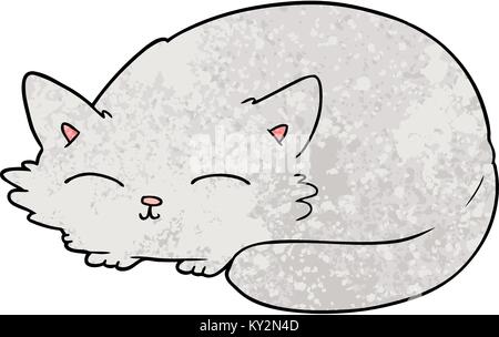 Cartoon cat schlafen Stock Vektor