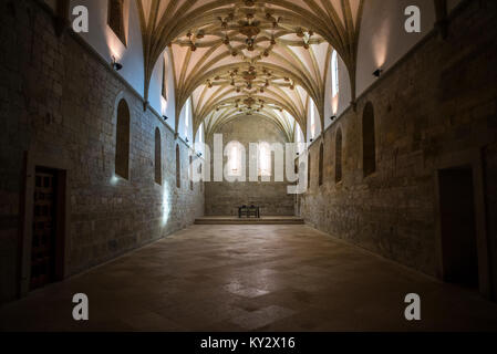 Der Speisesaal des Klosters von veruela. Credit: karal Pérez/Alamy. Stockfoto