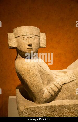 Chac-Mool von Chichen Itza, das Nationalmuseum für Anthropologie, Mexiko City, Mexiko Stockfoto