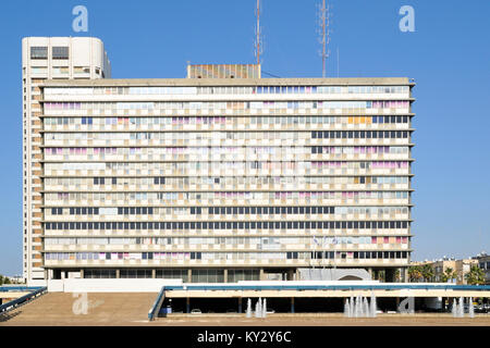 Israel, Tel Aviv, der Gemeinde, Yitzhak Rabin Square. Dies ist der Ort, an dem israelischen Ministerpräsidenten Yitzhak Rabin am 4. November 1. ermordet wurde. Stockfoto