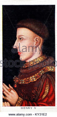 Henry V, 1386 - 1422, König von England von 1413 bis zu seinem Tod 1422 in Stockfoto