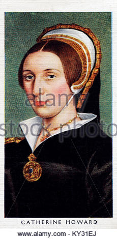 Catherine Howard 1523 - 1542, wurde Königin von England 1540-41 und war die fünfte Ehefrau von Heinrich VIII. Stockfoto