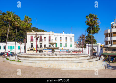 Tanger, Marokko - März 02, 2016: Grand Socco (d. h. Großer Platz, offiziell als Place du Grand 9 Avril 1947 bekannt) ist ein Platz in der Medina von Stockfoto