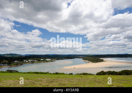 Minnamurra Flussmündung, in der Nähe von Kiama, New South Wales, Australien Stockfoto