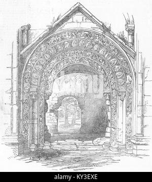 SOMT Glastonbury Abbey-St Josephs Kapelle 1850. Illustrated London News Stockfoto