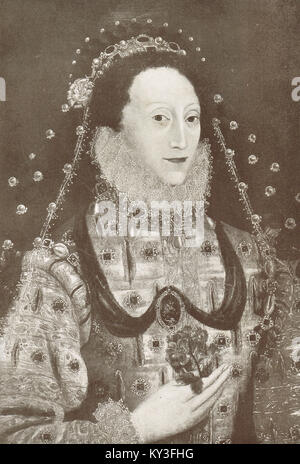 Elizabeth I, 1533 - 1603, Königin von England und Irland, regierte 1558-1603 Stockfoto