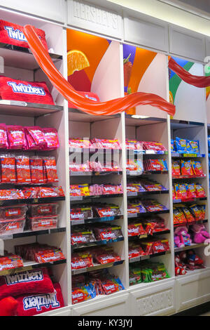 Unter dem Motto Candy in Hershey's Chocolate World Times Square, New York Stockfoto