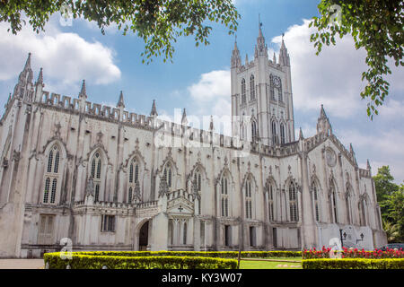 St Pauls Kathedrale ist eine anglikanische Kathedrale in Kolkata, West Bengal, Indien. Stockfoto