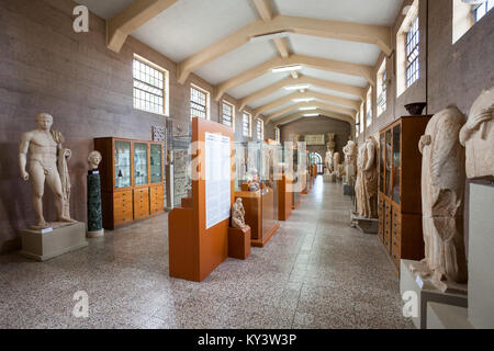 Antike Korinth, Griechenland - Oktober 18, 2016: Das archäologische Museum von Alt-korinth ist ein Museum in Griechenland. Antike Korinth war eine der größten Stockfoto