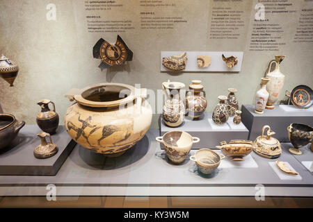 Antike Korinth, Griechenland - Oktober 18, 2016: Das archäologische Museum von Alt-korinth ist ein Museum in Griechenland. Antike Korinth war eine der größten Stockfoto