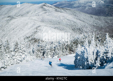 Sugarbush Erholungsort, Sugarbush Nord, Warren, VT, grünen Bergen. Stockfoto