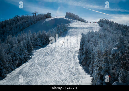 Sugarbush Erholungsort, Sugarbush Nord, Warren, VT, grünen Bergen. Stockfoto