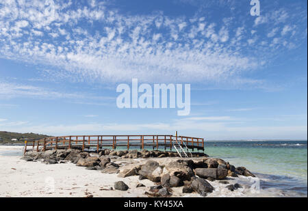 Licht, von Wolke über Flinders Bay, Augusta, Western Australia Stockfoto