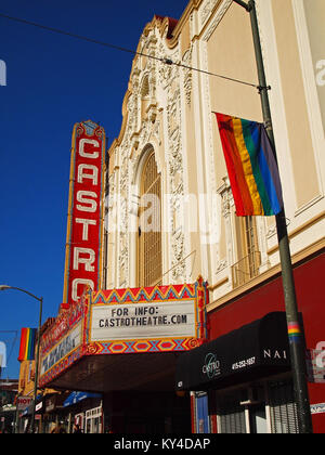 Castro Theater, Castro Street, San Francisco Stockfoto