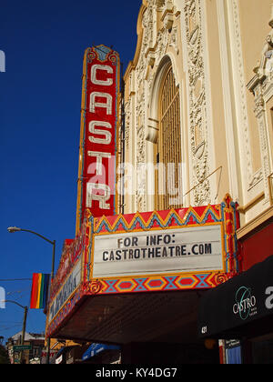 Castro Theater, Festzelt, Castro Street, San Francisco Stockfoto