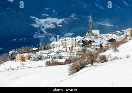 Schweiz, Engadin, Gesendet bei Bad Scuol, Stockfoto