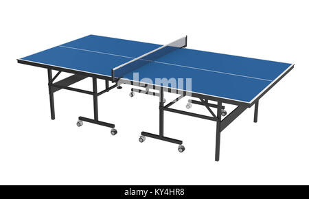 Tischtennis isoliert Stockfoto