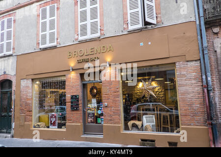 Kaffee, Shop, Brolenda, nahe, Place du Capitole, Toulouse, Frankreich, Abteilung, der, Haute-Garonne, Region, Royal, Frankreich, Französisch, Europa, Europäischen, Stockfoto