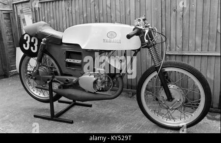 Yamaha Einzylinder Zweitakt racing Motorrad, 1960s 1970s Stockfoto