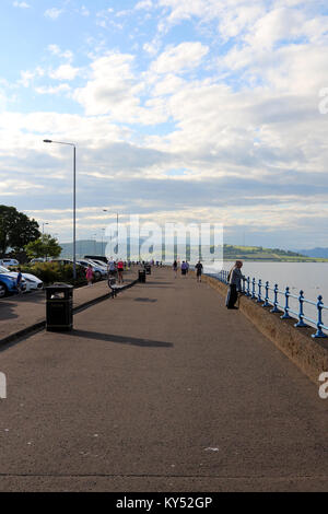 Blick entlang der Esplanade, Greenock, Schottland Stockfoto