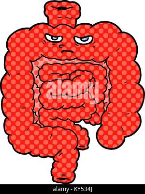 Cartoon Darm Stock Vektor