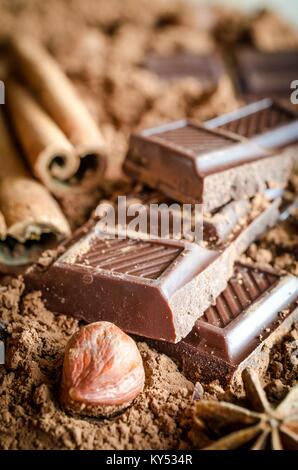 Schokolade Stillleben Stockfoto