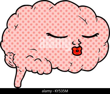 Cartoon-Gehirn Stock Vektor