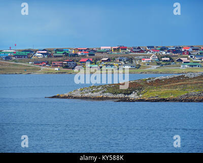 Port Stanley, Falkland Inseln (Malvinas). Stockfoto