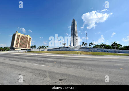 Havanna, Kuba, 11. Mai 2009. José Martí Denkmal auf dem Platz der Revolution in Havanna, Kuba, am 11. Mai 2009. Stockfoto