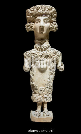 Madrid, Spanien - 10. November 2017: Lady von Ibiza, Darstellung der Karthagischen Göttin Tanit. Nationale Archäologische Museum in Madrid Stockfoto