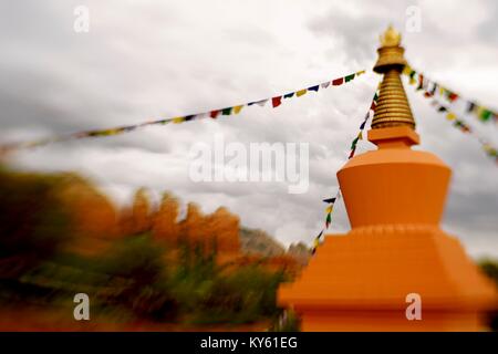 Buddhistische Tempel in Sedona, AZ Stockfoto