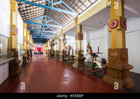 CHILAW, SRI LANKA - Februar 09, 2017: Munneswaram Tempel ist ein wichtiger regionaler Hindu Tempel in Sri Lanka. Stockfoto