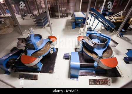 KANDY, SRI LANKA - 19. FEBRUAR 2017: Anlagen im Ceylon Tee Museum. Ceylon Tee Museum ist in Kandy, Sri Lanka Stockfoto