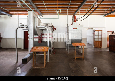 KANDY, SRI LANKA - 19. FEBRUAR 2017: Anlagen im Ceylon Tee Museum. Ceylon Tee Museum ist in Kandy, Sri Lanka Stockfoto