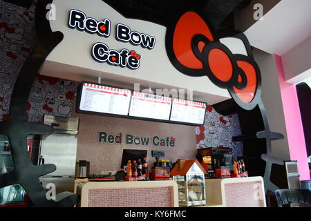 Puteri Harbour, Malaysia - Feb 2013: Sanrio Hello Kitty Stadt In Puteri Harbour, Malaysia in Mar 2013 in Malaysia. Sanrio Hello Kitty Stadt Malaysia ist Stockfoto