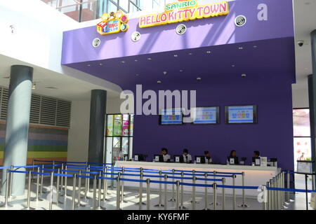 Puteri Harbour, Malaysia - Feb 2013: Sanrio Hello Kitty Stadt In Puteri Harbour, Malaysia in Mar 2013 in Malaysia. Sanrio Hello Kitty Stadt Malaysia ist Stockfoto
