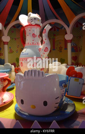 Puteri Harbour, Malaysia - Feb 2013: Sanrio Hello Kitty Stadt In Puteri Harbour, Malaysia in Mar 2013 in Malaysia. Sanrio Hello Kitty Stadt Malaysia ist Stockfoto