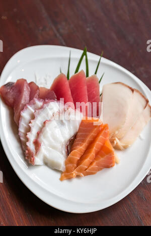 Sashimi-Set, japanische Groumet Küche Stockfoto