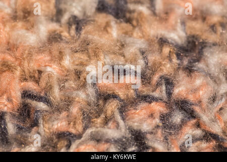 Makro Farbe Bild von bunten Melange aus Gewirken Textur. Stockfoto