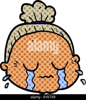 Cartoon alte Dame Stock Vektor