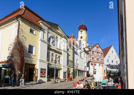 Sigmaringen: Altstadt, Kirche St. Johann, Schwäbische Alb, Schwäbische Alb, Baden-Württemberg, Deutschland Stockfoto