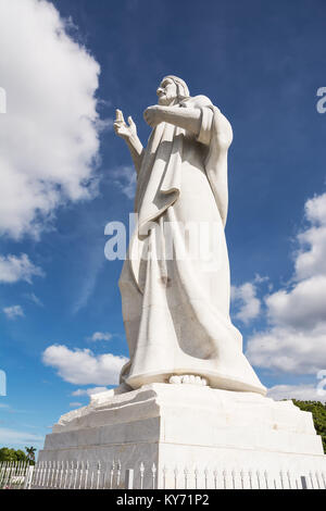 Havanna, Kuba - 11. Dezember 2017: Denkmal für Christus in der Casablanca Viertel in Havanna Stockfoto