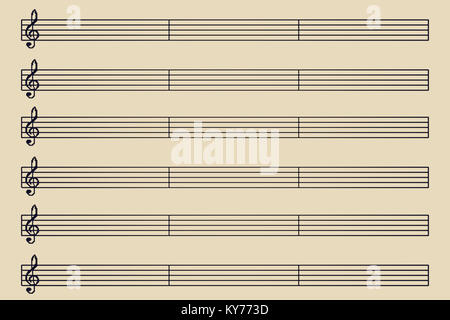 Notenblatt Stockfoto