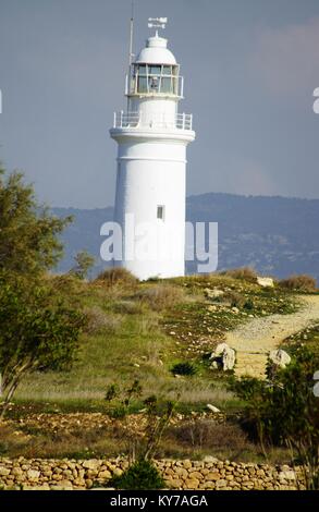 Leuchtturm von Paphos, Paphos, Zypern Stockfoto